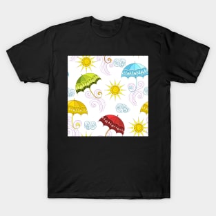 Fairytale Weather Forecast Large Scale Print T-Shirt